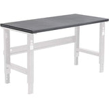 Global Industrial Steel Square Edge Workbench Top, 12 Gauge Steel, 60" W x 30" D x 1-3/4" Thick, Black Global Industrial