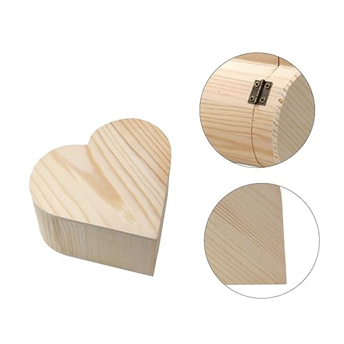 VOSAREA Box Wooden Diy Wooden Unfinished Kids Jewelry Organizer Unfinished Wooden Kid Toys Kids Educational Toys Kids Playset Kidcraft Playset Travel VOSAREA