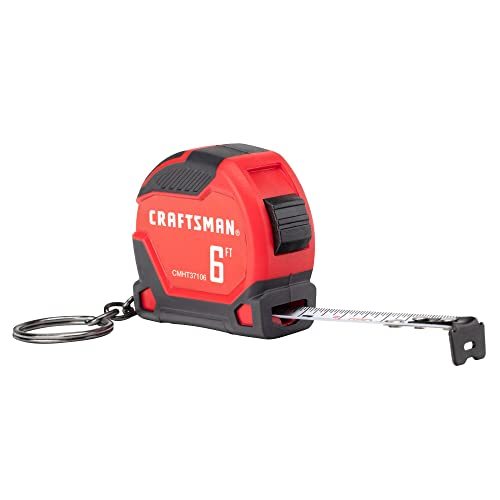 CRAFTSMAN Keychain Tape Measure, 6 FT (CMHT37106G) Craftsman