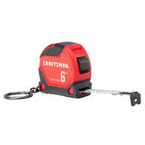CRAFTSMAN Keychain Tape Measure, 6 FT (CMHT37106G) Craftsman