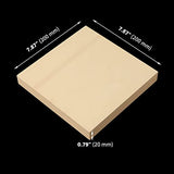 ZOENHOU 10 PCS 8 x 8 Inch Wood Canvas Boards, Unfinished Square Wood Canvas, Cradled Wood Panels for Painting, Pouring Art, Crafts ZOENHOU