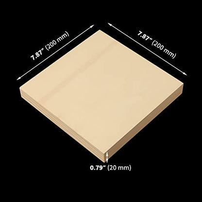 ZOENHOU 10 PCS 8 x 8 Inch Wood Canvas Boards, Unfinished Square Wood Canvas, Cradled Wood Panels for Painting, Pouring Art, Crafts - WoodArtSupply