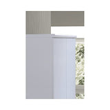 HODEDAH IMPORT Hodedah 2-Door Armoire with 4-Shelves Wardrobe, 17"D x 31.5"W x 73"H, White Hodedah