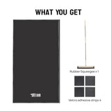 TUFFIOM 9'x 20' Containment Mat w/Squeegee, Garage Floor Mats for Under Car, Heavy Duty Waterproof Car Parking Mats for Snow Ice Rain Mud Oil TUFFIOM