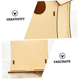 EXCEART 8 Pcs Christmas Wooden House Wood House Decor Birdhouse Kit Unfinished Wooden Bird Houses Christmas Tree Hanging Decoration Miniature Village EXCEART