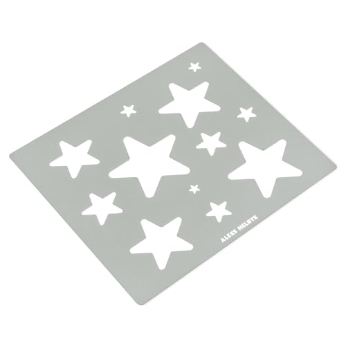 Aleks Melnyk #206 Metal Stencil for Jewelry, Shape Earring Star Cutouts Stencil, Lapidary Template for Cabochons, Jewelry Making Templates, - WoodArtSupply