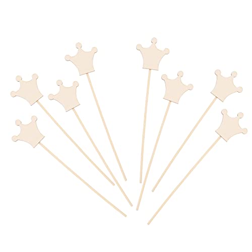 Toyvian 8pcs Children's Wand Glow Fairy Retinol Wand Diy Unfinished Wand Princess Party Supplies Wand Making Kit Birthday Crafts Wands Girl Manual Toyvian