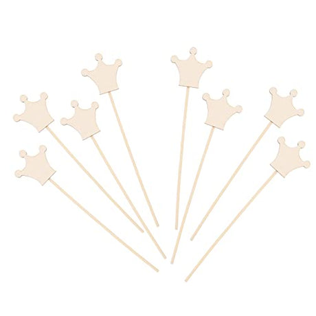Toyvian 8pcs Children's Wand Glow Fairy Retinol Wand Diy Unfinished Wand Princess Party Supplies Wand Making Kit Birthday Crafts Wands Girl Manual Toyvian