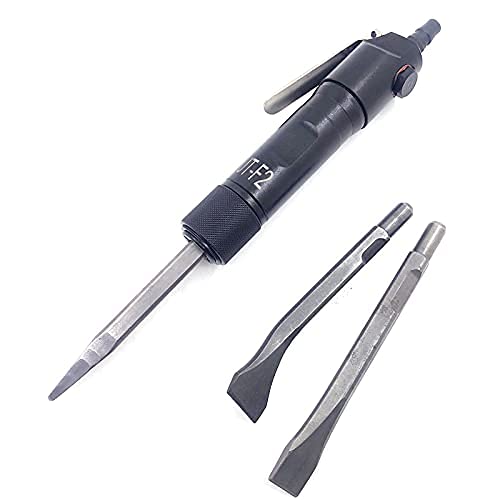 Pneumatic Flux Chipper Air Scaling Hammer Chisel Scaler 4,000 BPM Fast Remove Weld Splatter Slag Spatter Metal Rust Scraper - WoodArtSupply