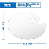 Tamaki Acrylic Paint Palette Paint Pallet Clear Paint Tray Palette, Easy Clean Non-Stick Artist Pallet for Oil Watercolor Craft DIY Art Painting Tamaki