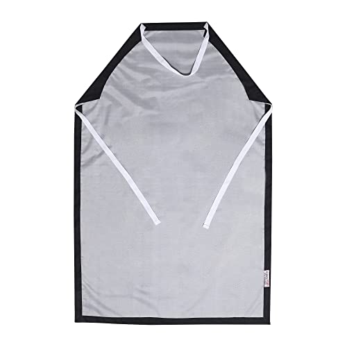 EISCO Rubber Vinyl Apron, Medium (27" W x 36" L) - Adjustable Bib Apron for Dishwashing, Butcher, Laboratory - Black EISCO