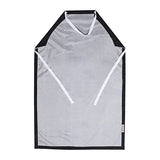 EISCO Rubber Vinyl Apron, Medium (27" W x 36" L) - Adjustable Bib Apron for Dishwashing, Butcher, Laboratory - Black EISCO