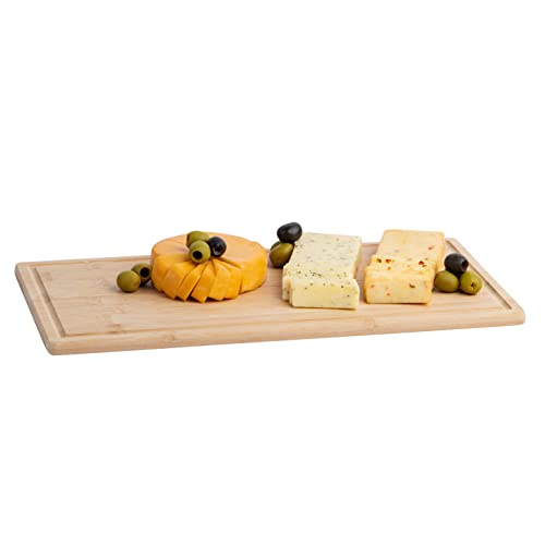 Bamboo Cutting Boards for Kitchen - Wood Cutting Board with Juice Grooves - Small Wood Cutting Board for Meat, Wooden Cutting Boards for Kitchen Hammont