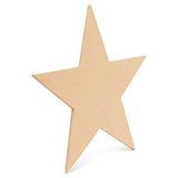 4 Inch Wooden Stars, Bag of 25 Unfinished Wooden Star Cutouts,(4 Inch Wood Star Shape) by Woodpeckers… Woodpeckers
