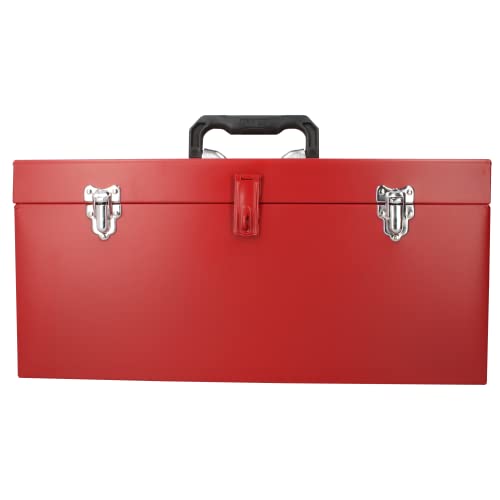 URREA Storage Box - D6 Toolbox 20" X 8" X 9" Tool Box with Chrome Plated Metallic Latch & Durable PVC Handle - D6 Urrea