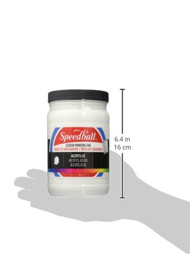 Speedball Acrylic Screen Printing Ink, 32-Ounce, White - WoodArtSupply