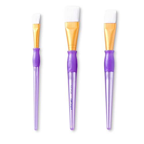 White Taklon Wash 3 Piece Brush Set by Craft Smart® - WoodArtSupply