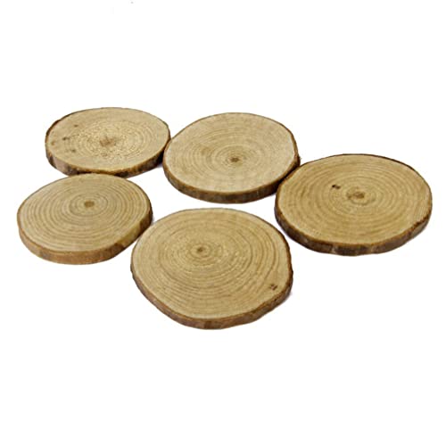 COHEALI 40pcs Piece Wedding Decorations Wedding Ornament DIY Crafts Wedding Centerpieces Mini Decor Arts and Crafts for Kids Wood Discs for COHEALI