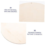 VOSAREA 1pc DIY Planks Unfinished Wood Sign Wood Slabs Ornament Crafts Christmas Wood Slice Unfinished Wood Shield Plaque Unfinished Wood Slices VOSAREA