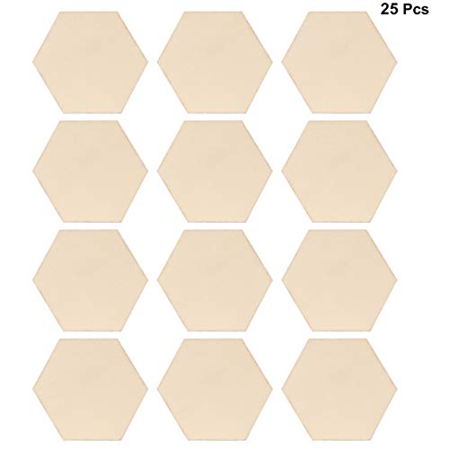 MAGICLULU 1 25pcs Unfinished Wooden Name Tag Wooden Cutouts Crafts Wooden Slices Blank Name Painting Wood Slices Natural Wedding Scrapbook Wooden MAGICLULU