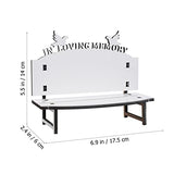 Tofficu Sublimation Blank Bench DIY Sublimation Chair Blanks Decor Nautical Beach Themed Picture Frame for Tabletop Home Decor Bird in Loving Memory Tofficu