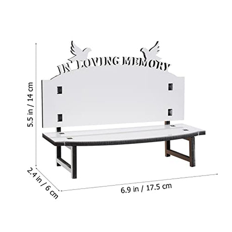 Tofficu Sublimation Blank Bench DIY Sublimation Chair Blanks Decor Nautical Beach Themed Picture Frame for Tabletop Home Decor Bird in Loving Memory Tofficu