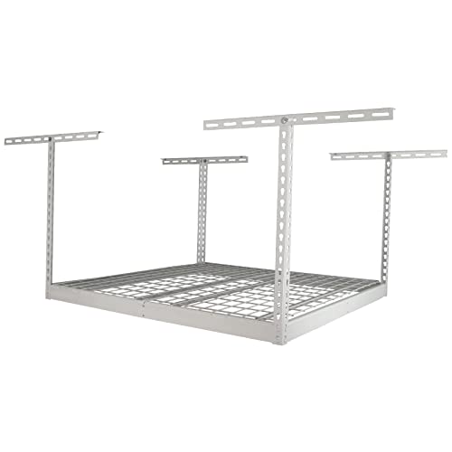 SafeRacks Overhead Garage Storage Rack - Heavy Duty Racks for Garage with 250 lb Capacity, Easy Garage Shelving, Adjustable Storage Rack, Ceiling - WoodArtSupply