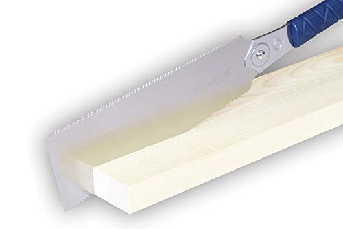 Gyokucho Ryoba Double Edge Razor Saw, Long 240mm Model 610 Blade with New TPE Grip GYOKUCHO