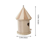 EXCEART 2Pcs Wooden Bird House Unfinished Birdhouse to Paint Hanging Birdhouse for Outside, Garden Patio Decorative EXCEART
