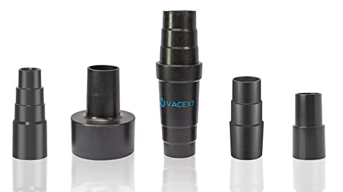 Universal Vacuum Hose Adapter Kit Reducer Attachment Set Converter from 1 1/2 inch to 1 1/4 inch from 1 3/8 inch to 1 1/4 inch Dust Hose Port Adapter VACEXT