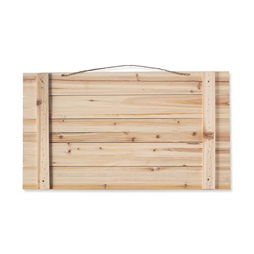 26”; Wood Pallet Rectangle Plaque by Make Market® - WoodArtSupply