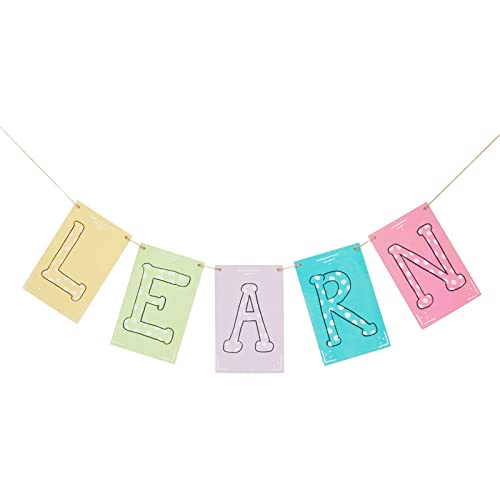 50 Pack Unfinished Wood Plaque Blanks with Jute String for Crafts, DIY Party Banners, Wooden Pennants, Blank Wooden Signs for Crafts, Art Projects Bright Creations