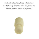 HAHIYO 1.4inches 25PCs Dad-Shape Wooden Peg Dolls Unfinished Wooden People Peg People Unfinished Craft Dolls Wooden Figures Doll Bodies Decorative HAHIYO