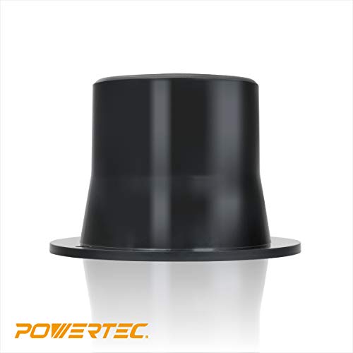 POWERTEC 70298 Dust Port Inlet Flange, 2.5-Inch OD Opening for Flexible Hose POWERTEC