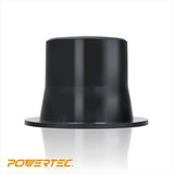 POWERTEC 70298 Dust Port Inlet Flange, 2.5-Inch OD Opening for Flexible Hose POWERTEC