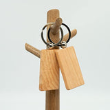 Wood Engraving Blanks Rectangle Blank Wooden Key Chain Wood Blanks for Keychains 20 Pack (Width：1.22 inch) TFoRibbon