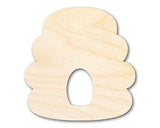 Unfinished Wood Beehive Shape - Craft - up to 36" 8" / 1/8" 24 Hour Crafts