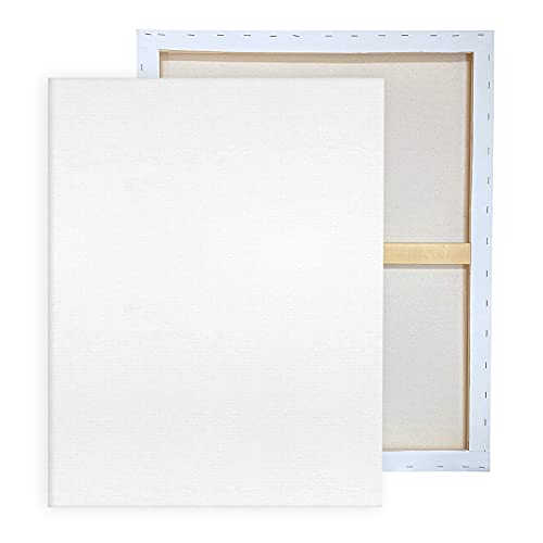 Pre Stretched Canvases for Painting 24x36 2 Pack Large Blank Canvas Boards for Acrylic Pouring and Oil Painting, 100% Cotton, 5-Time Gesso Primed JenJen Tradition