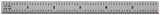 Mitutoyo 182-203, Steel Rule, 6" (5R), (1/32, 1/64, 1/10, 1/100"), 1/64" Thick X 1/2" Wide, Satin Chrome Finish Tempered Stainless Steel Mitutoyo