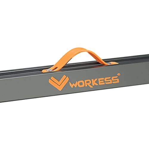 WORKESS Saw Horses 2 Pack, Heavy Duty Folding Portable Saw Horses Table 2200 Lbs Load Capacity with 2x4 Support Legs, Fast Open Legs and Easy Grip WORKESS