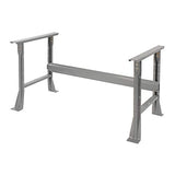 Global Industrial Fixed Height Workbench C-Channel Flared Leg, Steel Square Edge, 72" W x 30" D x 34" H, Gray Global Industrial