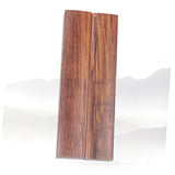 VILLCASE 1 Pair Wooden Whittling Kit Calligraphy Paperweight Unfinished Craft Block Chinese Desktop Decoration Glass Paperweights Wood Paperweight VILLCASE