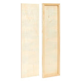 4 Pack Unfinished Wood Panels for Painting, DIY, Arts and Crafts, Deep Cradle Boards, 6x23 Inch Wood Canvas, Blank Wooden Sign for Wall, Home, Bright Creations