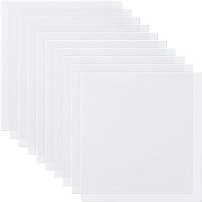 16 Packs of 12x12in 6mil Clear Mylar Stencil Sheets - DIY Blank Stencil Templates for Cricut Cutters, Laser Cutting, and More - Easy to Cut Your Own Stencils