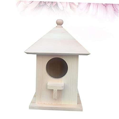 NOLITOY 2 Pcs Unfinished Bird Houses Unfinished Wood Birdhouse Kits Crafts for Kids Bird Houses for Outside Bird Feeders for Outside Hanging Outdoor NOLITOY