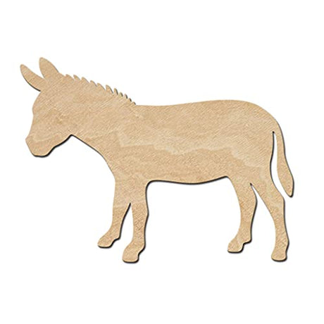 Donkey Wood Cutouts for crafts, Laser Cut Wood Shapes 5mm thick Baltic Birch Wood, Multiple Sizes Available Elliefont Styles
