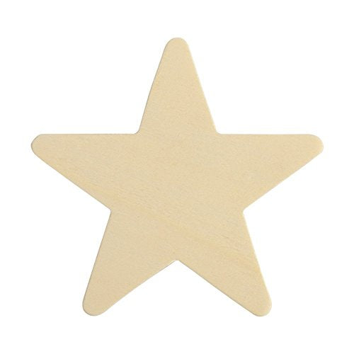 4 Inch Wooden Stars, Bag of 25 Unfinished Wooden Star Cutouts,(4 Inch Wood Star Shape) by Woodpeckers… Woodpeckers