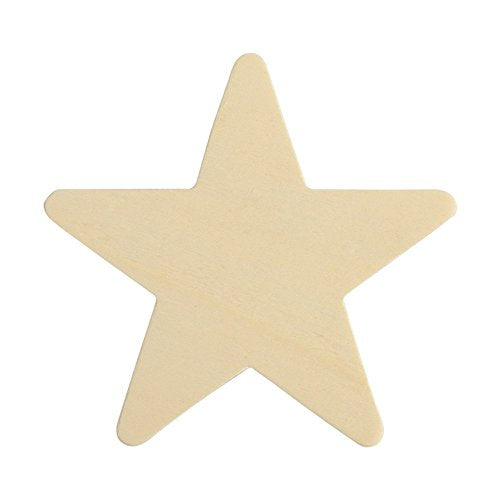 4 Inch Wooden Stars, Bag of 25 Unfinished Wooden Star Cutouts,(4 Inch Wood Star Shape) by Woodpeckers… - WoodArtSupply