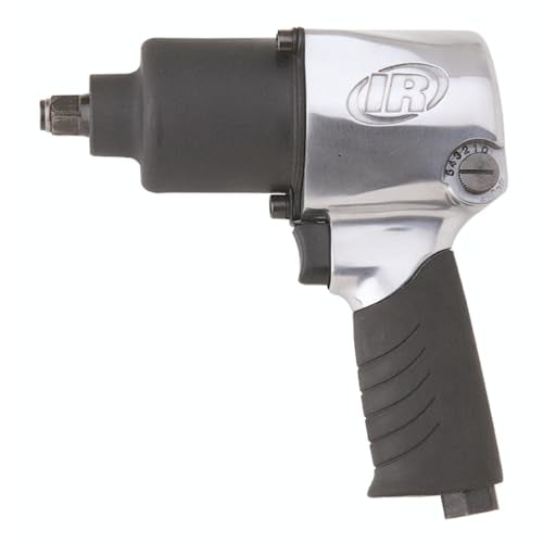 Ingersoll Rand 231C 1/2” Drive Air Impact Wrench – Lightweight, Max 600 ft-lbs Torque Output, Adjustable Power, Twin Hammer, Silver, 3.4 x 8.2 x 8.8 - WoodArtSupply