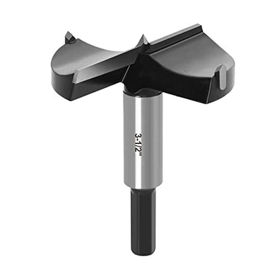 ASNOMY 3-1/2" Inch Carbide Forstner Drill Bit, Carbide Tipped Forstner Bit for Hard Wood, Wood Drilling Hole Saw Set Woodworking Hinge Cutter Tool